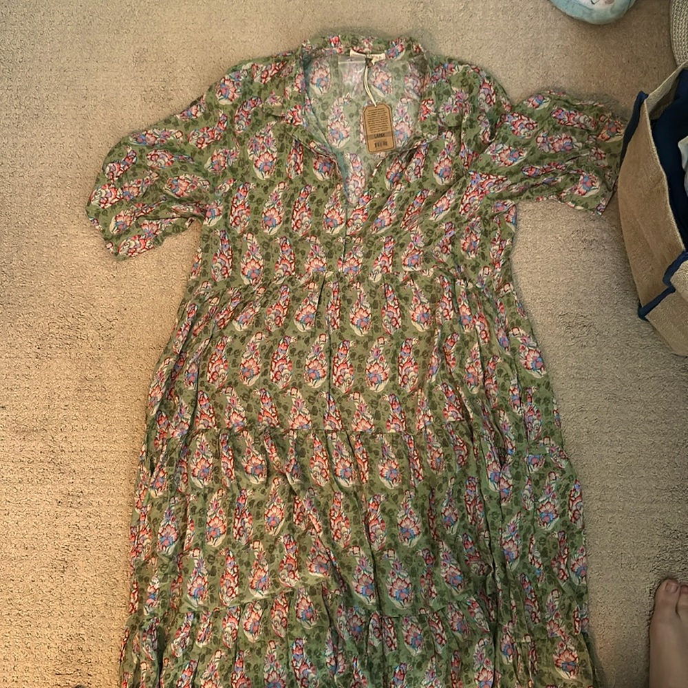 Natural Life Short Sleeve Maxi Dress